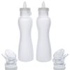G.E.T. Salad Dressing Dispenser Set 2-32 oz Bottles 8 Lids Clear Polycarbonate