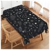 Walmsco Tablecloth Stars and Moon Decor For Dining Room Kitchen Rectangular Table Cover 132 * 178cm