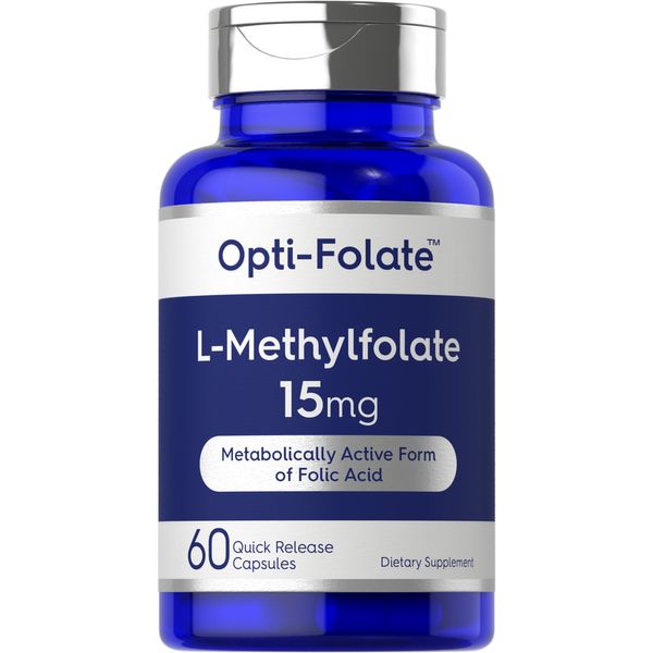 L Methylfolate 15mg | 60 Capsules | Max Potency | by Opti-Folate