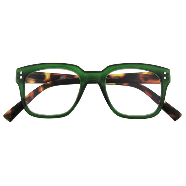Goodlookers Reading Glasses 'Weybridge' Green/Tortoiseshell +3.50