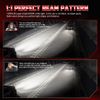 For Jeep Compass 2011 2012 13 6000K LED Headlight+Fog Lamp Bulbs Combo Kit 6x