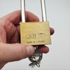 Abus 85/50 Padlock 8"L x 5/16" D Shackle 1-7/8" Solid Brass Body Keyed Alike