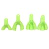 Healifty Dental Disposable Trays Impression Spoons Pack of 10 (Light Green)