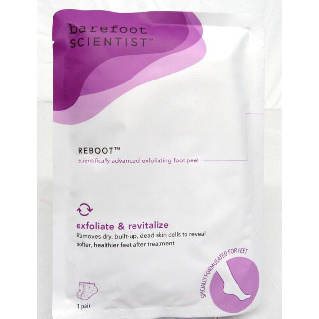 Barefoot Scientist Reboot Exfoliating Foot Peel One Treatment Pair NEW Sealed