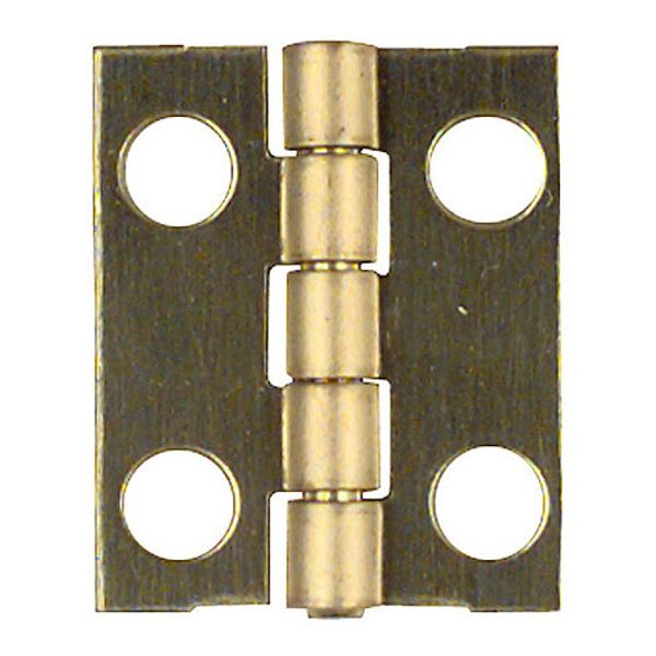 3/4" X 5/8" Solid Brass Narrow Hinges (Pack of 4)