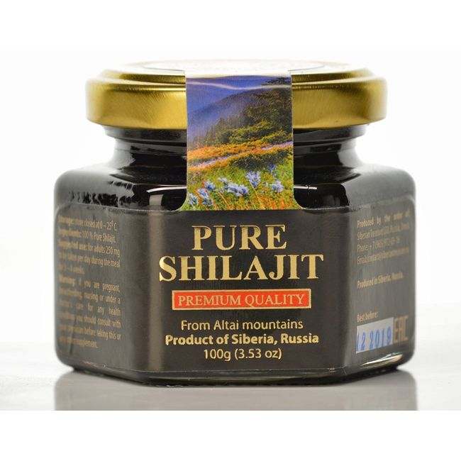 Pure Authentic Shilajit Siberian Mumijo, 100 grams, 3.5 OZ