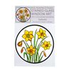 Winged Heart Static Window Cling in a Daffodils Design