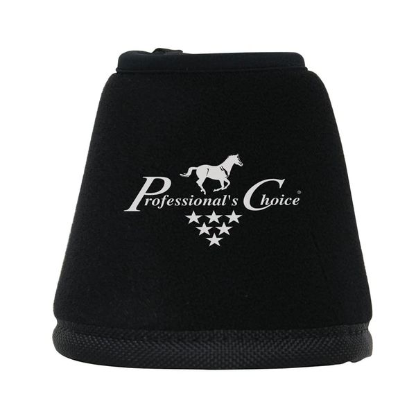 Professionals Choice Equine Quick Wrap Hoof Bell Boot, Pair (Medium, Black)