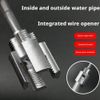 2PCS Pipe Thread Cutting Tool - Electric Drill Compatible PVC Pipe Threader Kit