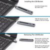 6 Piece USB Type A Port Secruity Blocker with Removal Tool