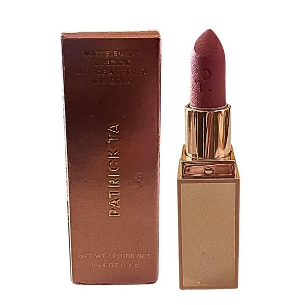 PATRICK TA Major Headlines Matte Suede Lipstick Flushed
