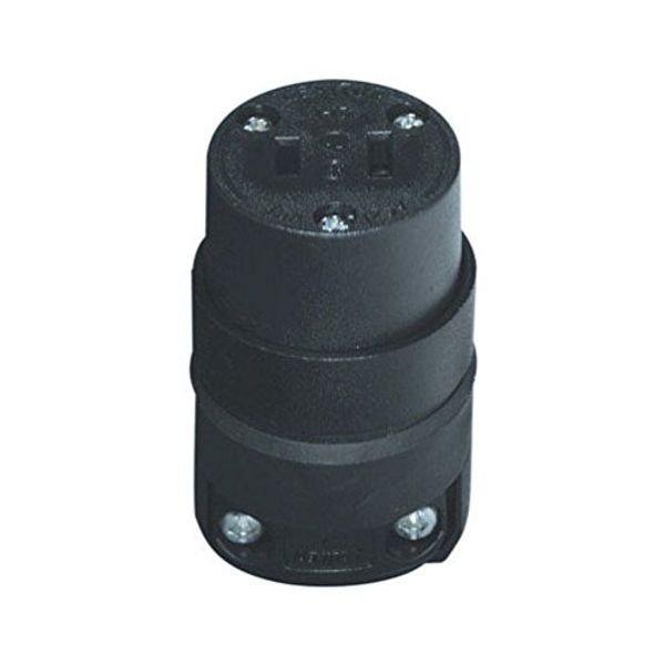 Leviton 000-115CR-000 Black Connector Plug