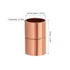 uxcell Straight Copper Coupling Fitting Welding Joint for HVAC Air Conditioner Straight Pipe Fitting Inner Diameter 9.52mm 2pcs