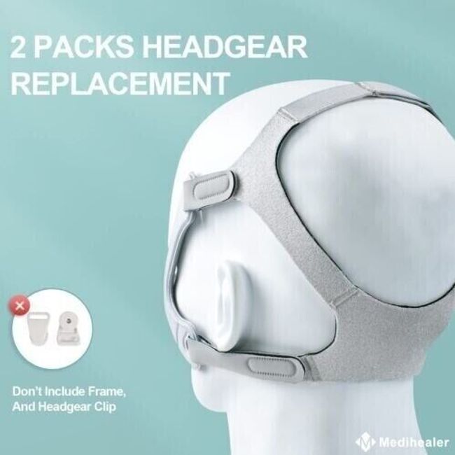 2 PackS CPAP Headgear for Wisp Nasal Mask, Replacement Headgear for Respironics