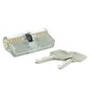 Clear Double-Sided Training Lock - Single Pin Picking Practice