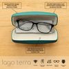 LAGO TERRA Protective Easy-Open Hard Shell Glasses Case - Dark Teal