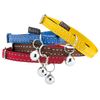 Bobby Safe - Cat collar in colored Nylon, Resistant, Choke-proof, Reflective, Adjustable, Yellow - 30x1 CM
