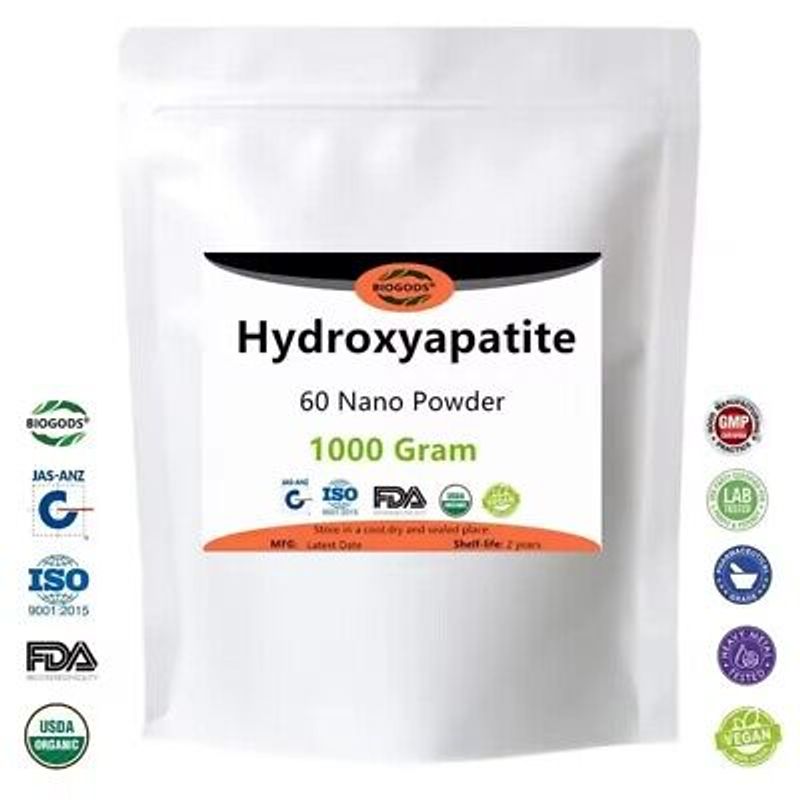Hydroxyapatite 60 Nano Food Grade 99.95% Pure Teeth, Bone, Teeth Powder 1oz/30g