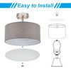 Lampshade Diffuser, 17.5" Diameter with 3/8" Center Hole Round Diffuser