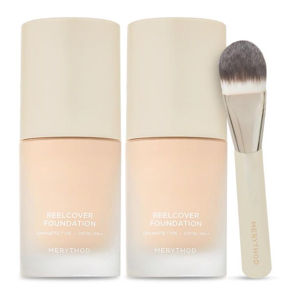 (1 + 1) Merry Saw Lill Cover Foundation + Brush