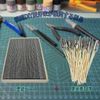 BASINTAN Model Hobby Painting Tool (1 Plastic Model Paint Base + 30 Paint Sticks) Plastic Model Paint Set