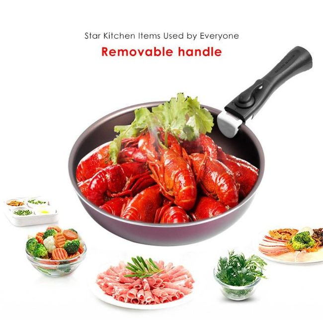 Dismountabl Replacement Pot Handle Woks Clip Handle Frying Pan