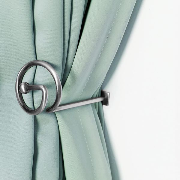 Elifel Dekorativer Raffhalter Metall Gardinenhalter 4 Stück Wandbefestigung Raffbügel für Vorhänge Vorhang Holdbacks Tieback Hooks Raffhalter für Gardinen