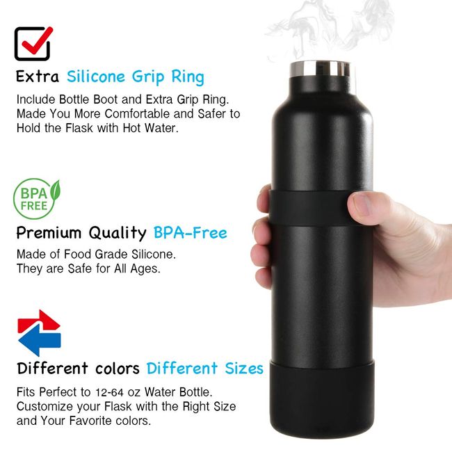Protective Silicone Sleeve Boot 32oz 40oz Water Bottle for Hydro  Flask,Simple Modern,Takeya,MIRA, Iron Flask and Other Brand Water Bottle,  BPA Free.