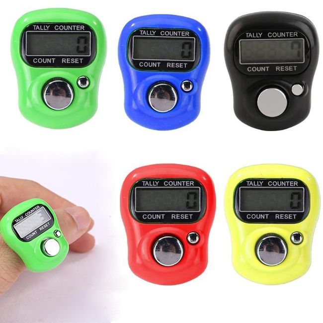 Stitch Marker Row Hand Tally Finger Counter LCD Electric Digital