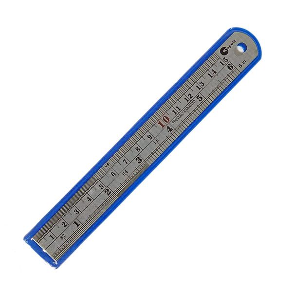 Dapetz ® 6" 15cm 150mm Stainless Steel Ruler Metal Rule Metric Imperial, college, craft, engineering, architectural work and a great addition to any tool box.