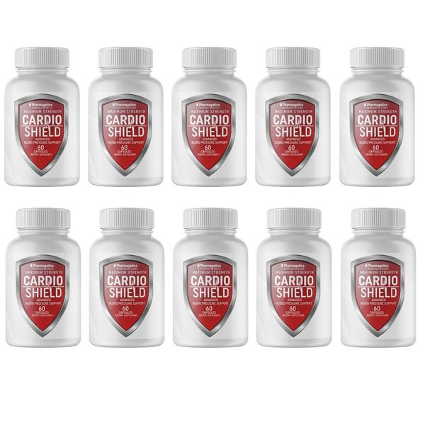 Cardio Shield Advanced Blood Pressure Support - 10 Bottles 600 Capsules