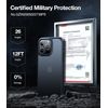 TORRAS Black Shockproof Case Designed for iPhone 14 Pro 2022 Military-Grade