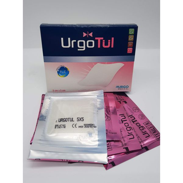 Urgotul Soft Polymer Wound Dressing - 5cm x 5cm - 5 Dressings