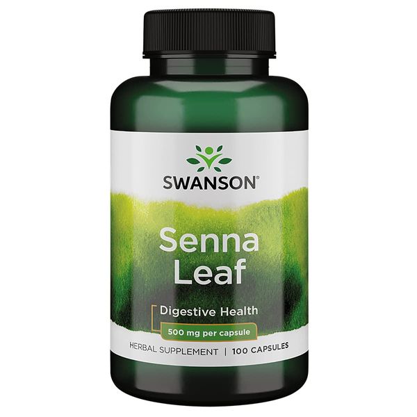 Swanson Senna Leaf 500 Milligrams 100 Capsules