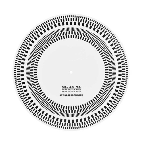 Turntable Strobe Disc, Profesional LP Turntables Record Disc Calibration Disc Stroboscope Disc Tests 33/45/78RPM