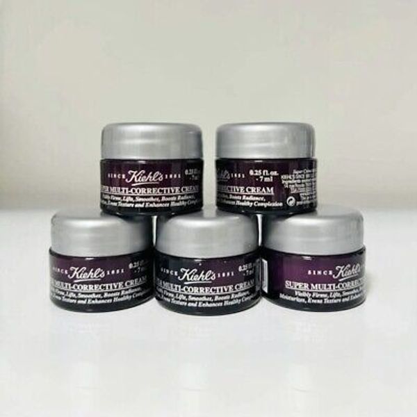 5 x Kiehl's Super Multi-Corrective for Face & Neck Cream 7ml / 0.25oz ea Sample