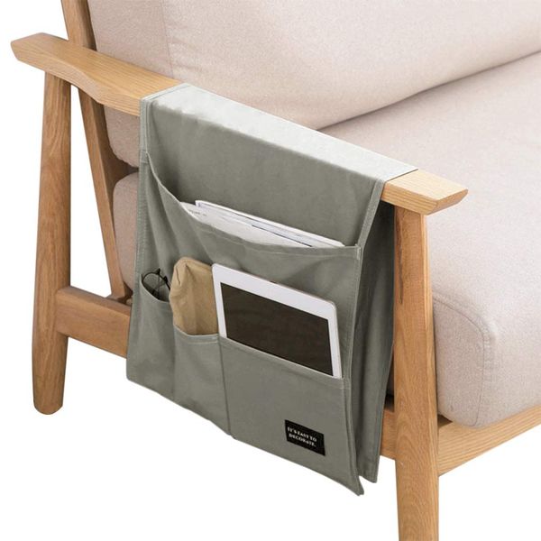 Side Pocket, Remote Control Pocket, Storage Pocket, Small Items, Hanging, Sofa Storage, Bed Organization, Large Capacity, Foldable, Easy to Store, Solid, Dormitory, Bed, Sofa, Desk, Dustproof, Multifunctional, Newspaper, Magazine Storage, Glasses, Sofa Ha