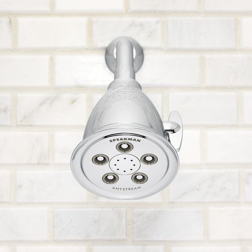 Speakman, Polished Chrome S-2005-HB Hotel Anystream High Pressure Shower Head-2.5 GPM Adjustable Replacement Bathroom Showerhead
