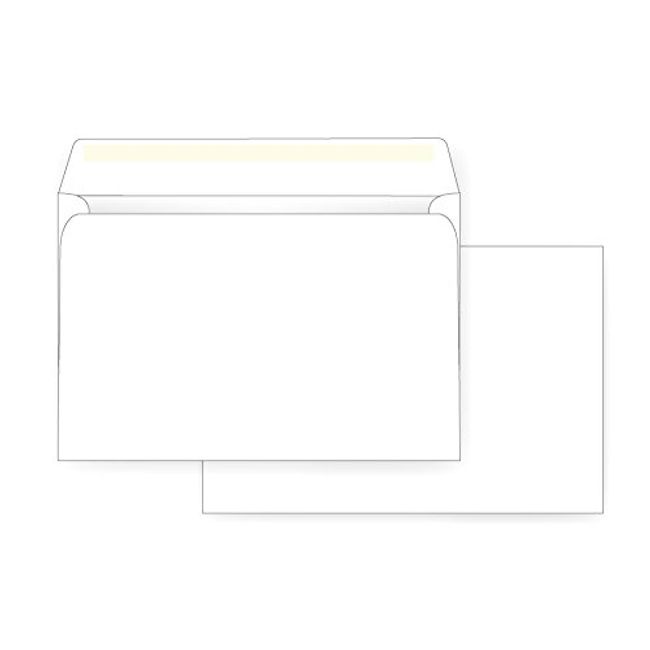 6 x 9 Booklet Envelope - 24# White Wove - Open Side- (6 x 9) - Jumbo Envelope Series (Box of 500)