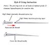 MILACOLATO G23 Titanium Piercing Taper Insertion Pins 18G Taper Piercing Kits for Ear/Nose/Navel/Nipple/Lip/Eyebrow/Tongue/Tragus Helix Stretcher Body Piercing Stretching Kit Assistant Tools