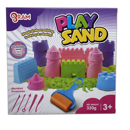 Ram© 4 x Kids Magic Sand Quick Sand Play Sand With Castle Moulds