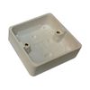 Surface Mount Pattress Back Box Single 1 Gang 25mm White