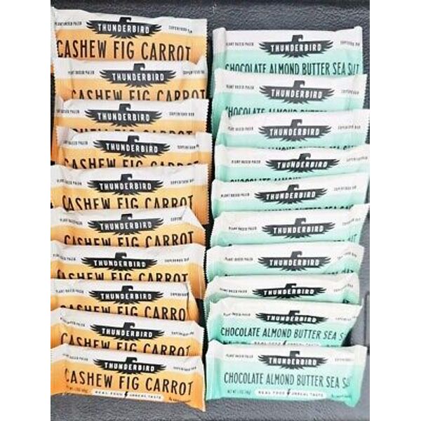 Thunderbird Bars 20pk Gluten-Free, Paleo, Vegan Carrot Fig Chocolate Almond Butt