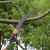Manual Pole Saw Extendable Tree Pruner 7.3-27ft Fiberglass Pole Hook Knife