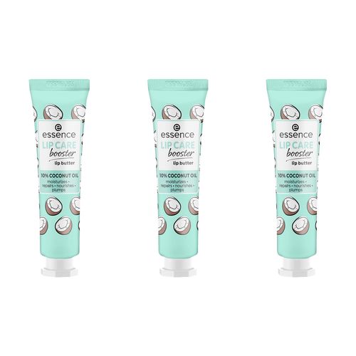 essence Lip Care Booster Lip Butter, White Moisturising, Nourishing, Repairing, Natural, Vegan, Alcohol-Free, Preservative-Free, Paraben-Free, Pack of 3 (3 x 12 ml)