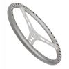 14" FLAT STEERING WHEEL, ALUMINUM