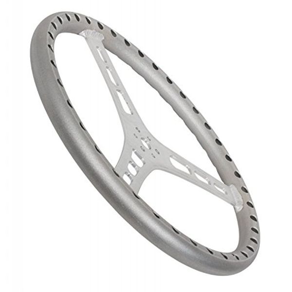 14" FLAT STEERING WHEEL, ALUMINUM