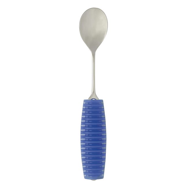 TE to TE Okabe Tableware Mfg. Flexible Kids Metal Spoon, Small, Blue, For Children