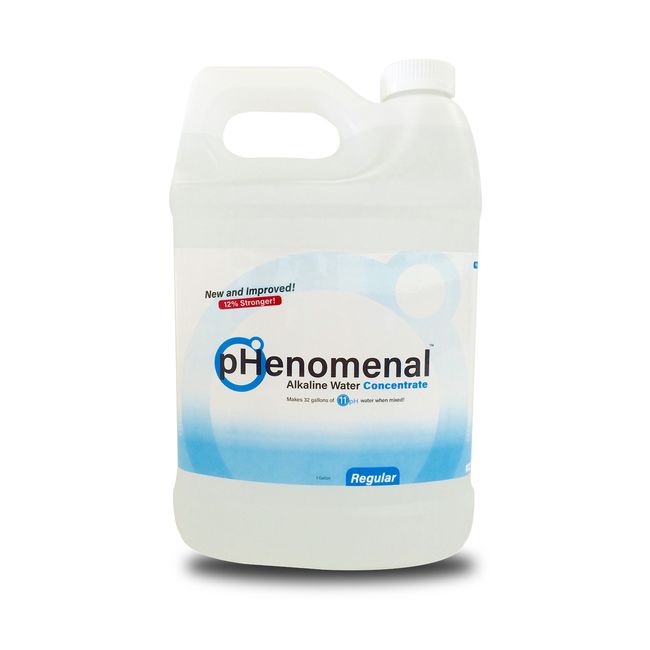 pHenomenal Alkaline Water Concentrate 1 Gal. Tasteless, Makes 11pH Water NO PUMP