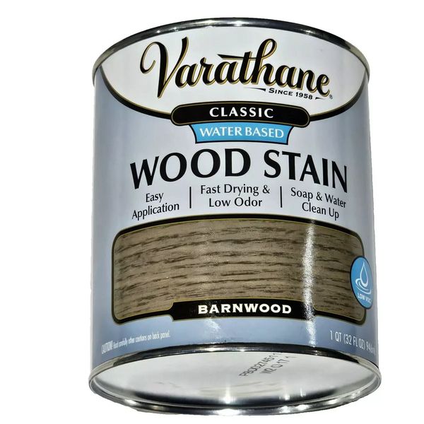 NEW Varathane Classic Water Based Wood Stain Barnwood 32oz FREE SHIPPING